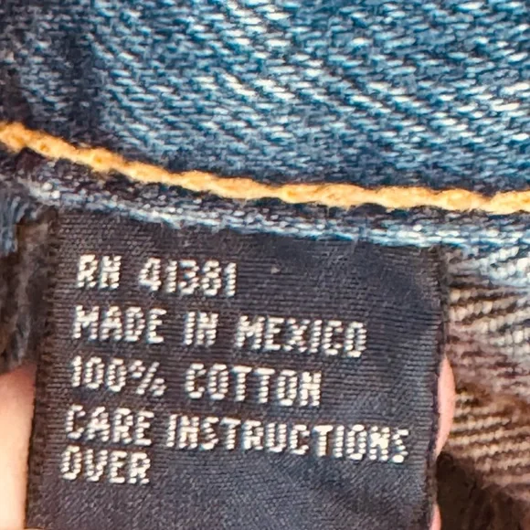 Vintage Ralph Lauren Polo Denim Jeans Fly Rivet Baggy Bootcut 40x30 (42x31) - Picture 11 of 11